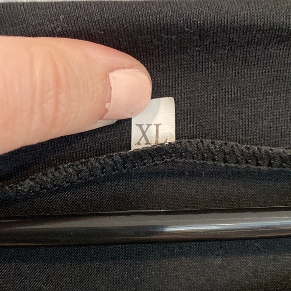 Black Unbranded Long Sleeve Blouse With Open Striped Sleeves-Size Extra Large XL - Picture 4 of 5